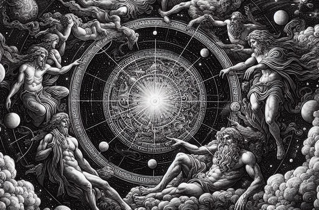 A Centelha Divina e a Ordem do Cosmos: Uma Jornada pelo Criacionismo Grego